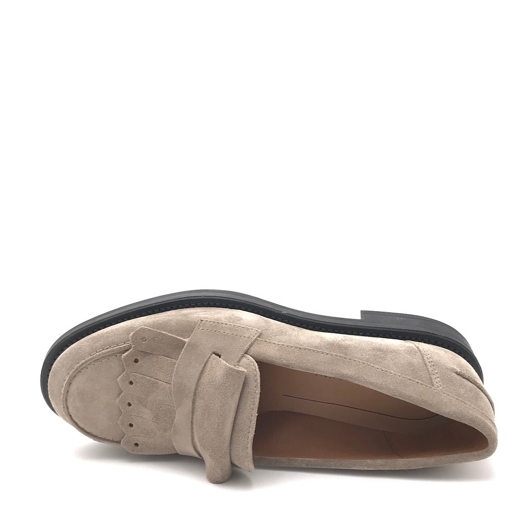 Zulian Calzature Mocassino frangia in crosta sand Offerte