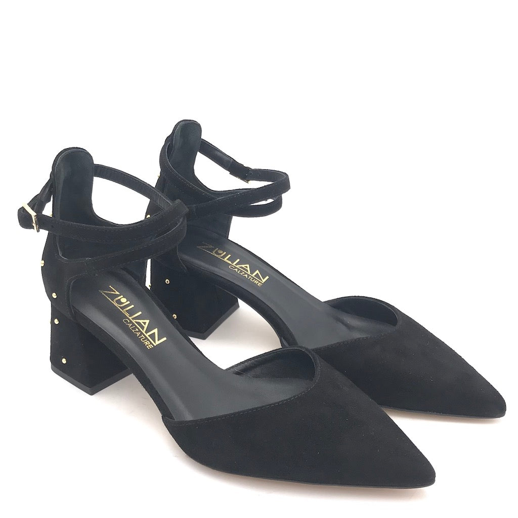 Zulian Calzature Scarpa Lerici camoscio nero Vendita Calda