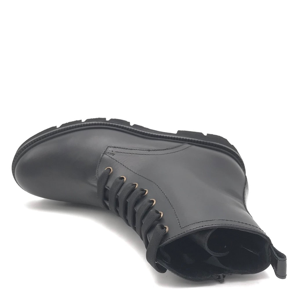 Zulian Calzature Anfibio in vitello nero 2025