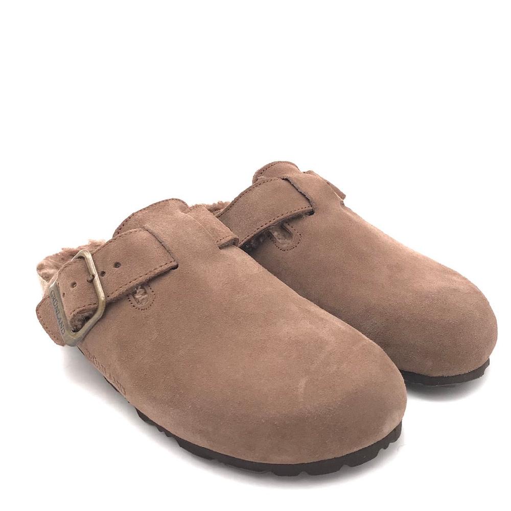 Zulian Calzature Ciabatta Sara shearling tortora Negozi Online
