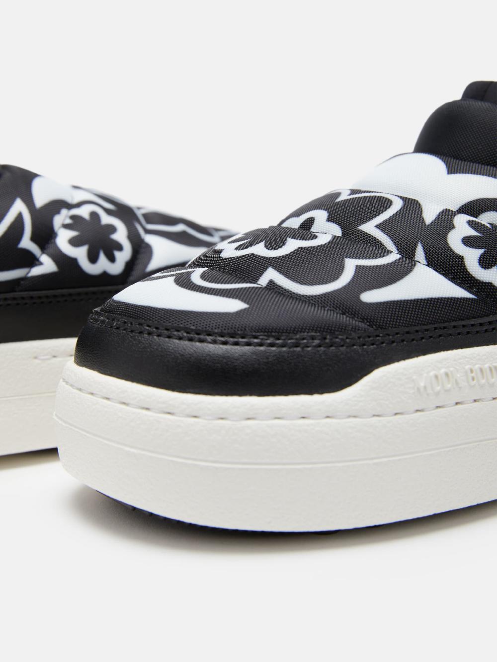 ﻿Moon Boot PARK SOFT NERO CON MOTIVO FLOREALE I Più Venduti