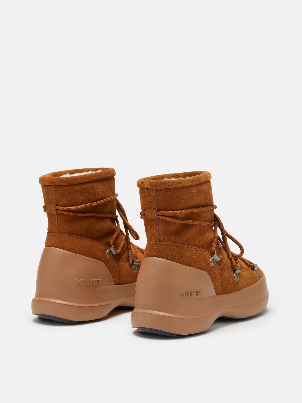 Moon Boot STIVALE LUNA COGNAC IN PELLE SCAMOSCIATA Vendite Flash