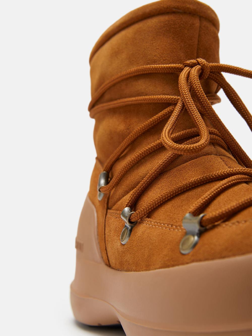 Moon Boot STIVALE LUNA COGNAC IN PELLE SCAMOSCIATA Vendite Flash