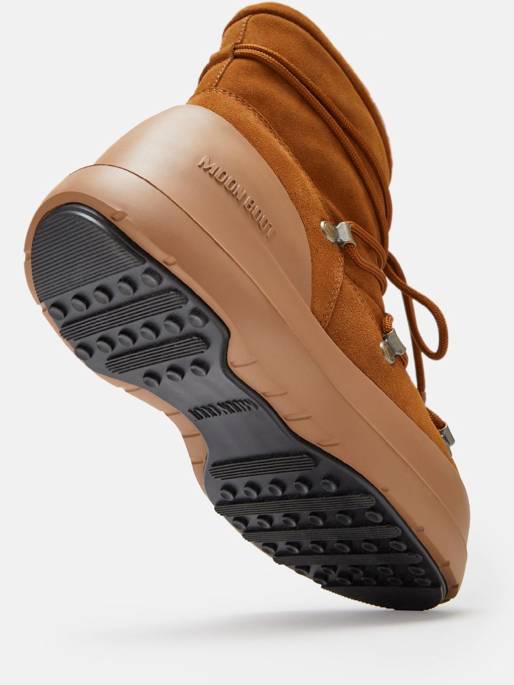 Moon Boot STIVALE LUNA COGNAC IN PELLE SCAMOSCIATA Vendite Flash