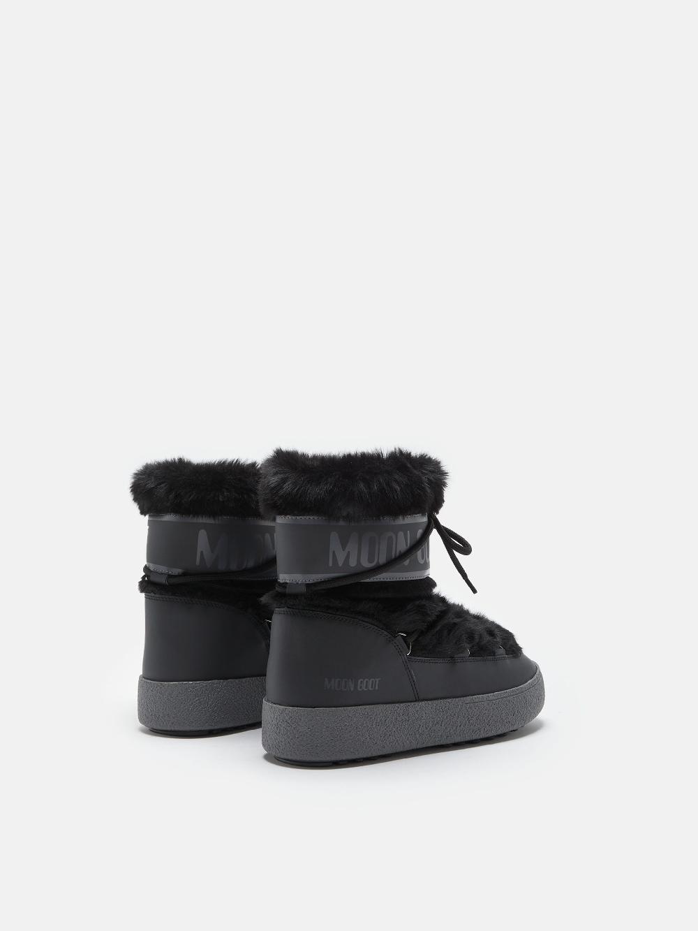 Moon Boot LTRACK LOW FAUX FUR NERO Italia