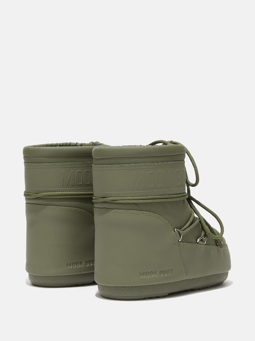 Moon Boot ICON LOW KAKI IN GOMMA In Linea