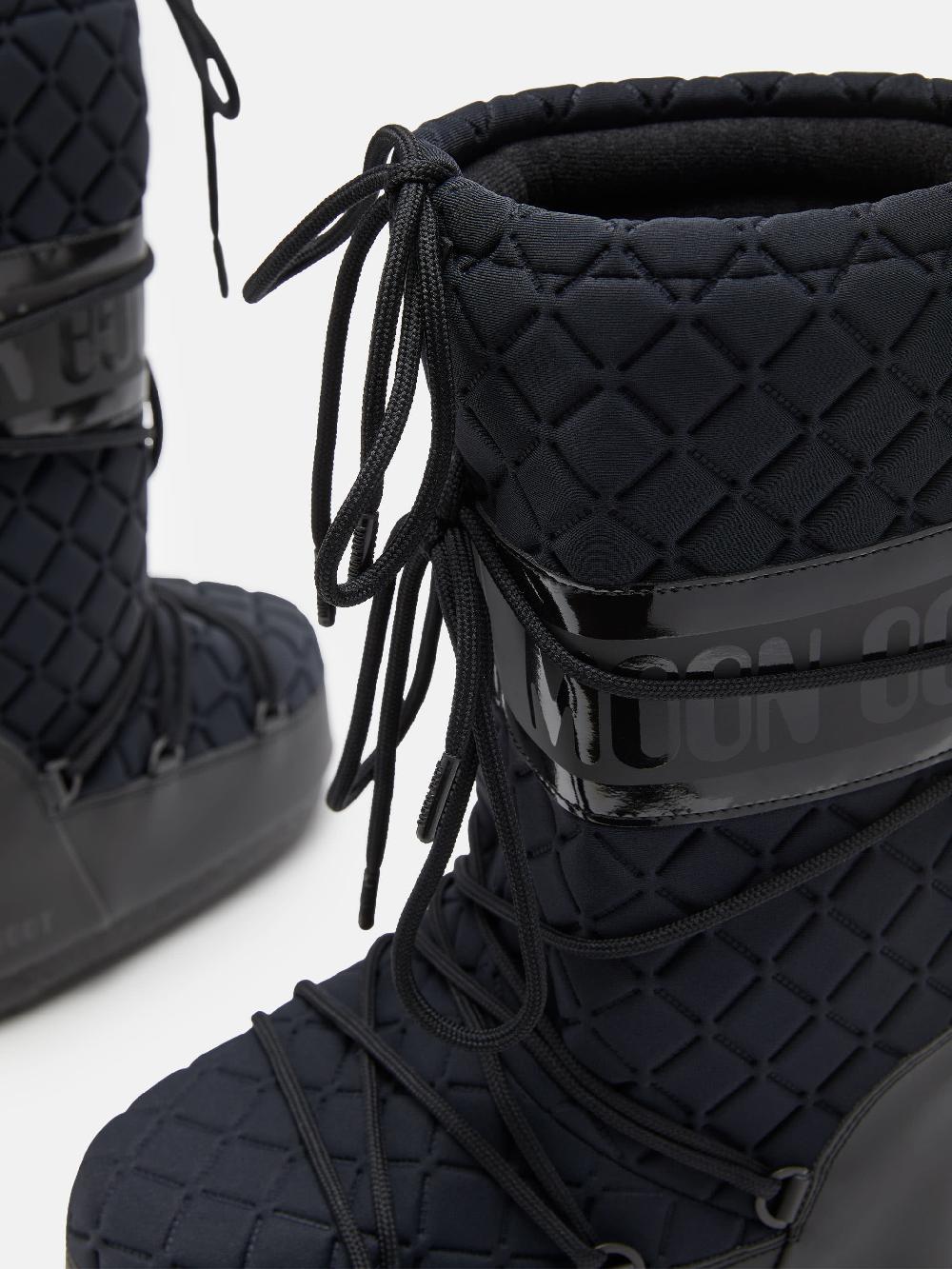 Moon Boot ICON QUILT NERO Nuovo