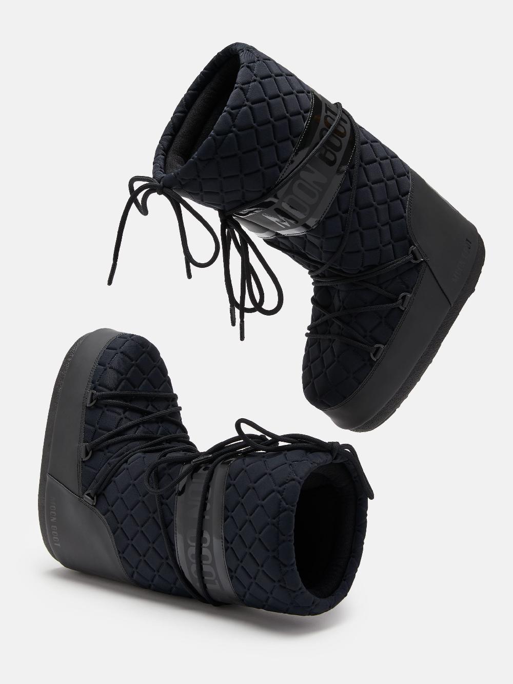 Moon Boot ICON QUILT NERO Nuovo