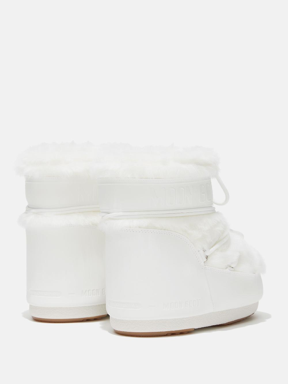 Moon Boot ICON LOW BIANCO IN ECOPELLICCIA Soddisfazione Garantita