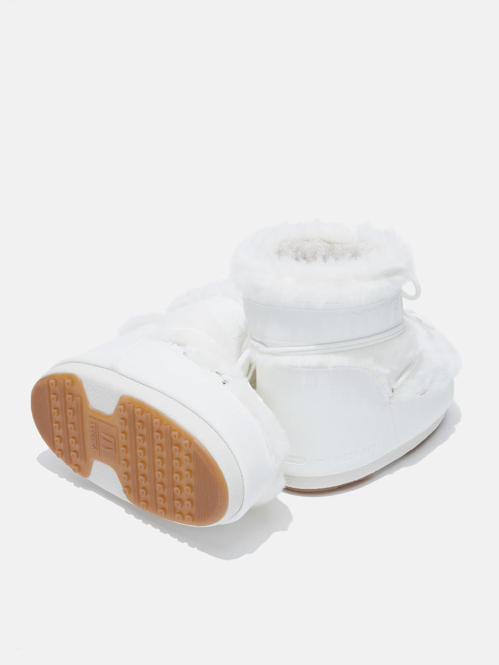 Moon Boot ICON LOW BIANCO IN ECOPELLICCIA Soddisfazione Garantita