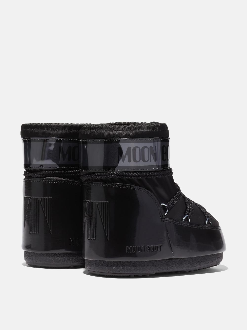 Moon Boot ICON LOW GLANCE NERO IN RASO Qualità Garantita