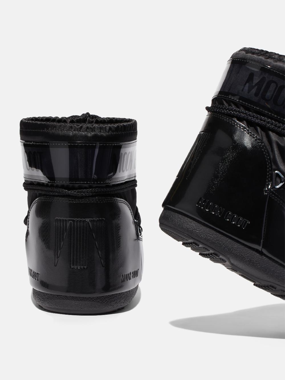 Moon Boot ICON LOW GLANCE NERO IN RASO Qualità Garantita