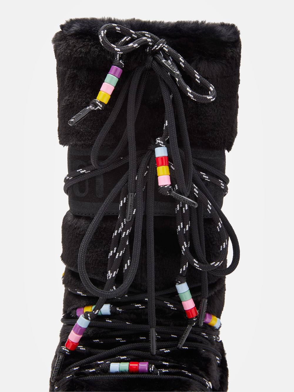 Moon Boot ICON FAUX-FUR BEADS NERO Negozi Online