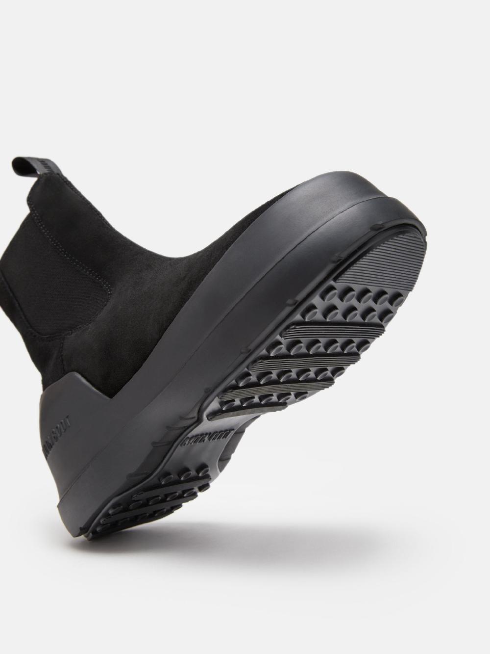 Moon Boot STIVALE LUNA CHELSEA NERO IN PELLE SCAMOSCIATA Fino Al -60%