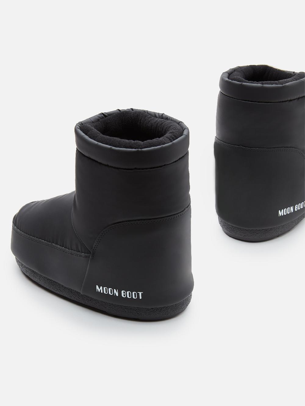 Moon Boot ICON LOW NERO IN GOMMA SENZA LACCI Prezzo Ridotto