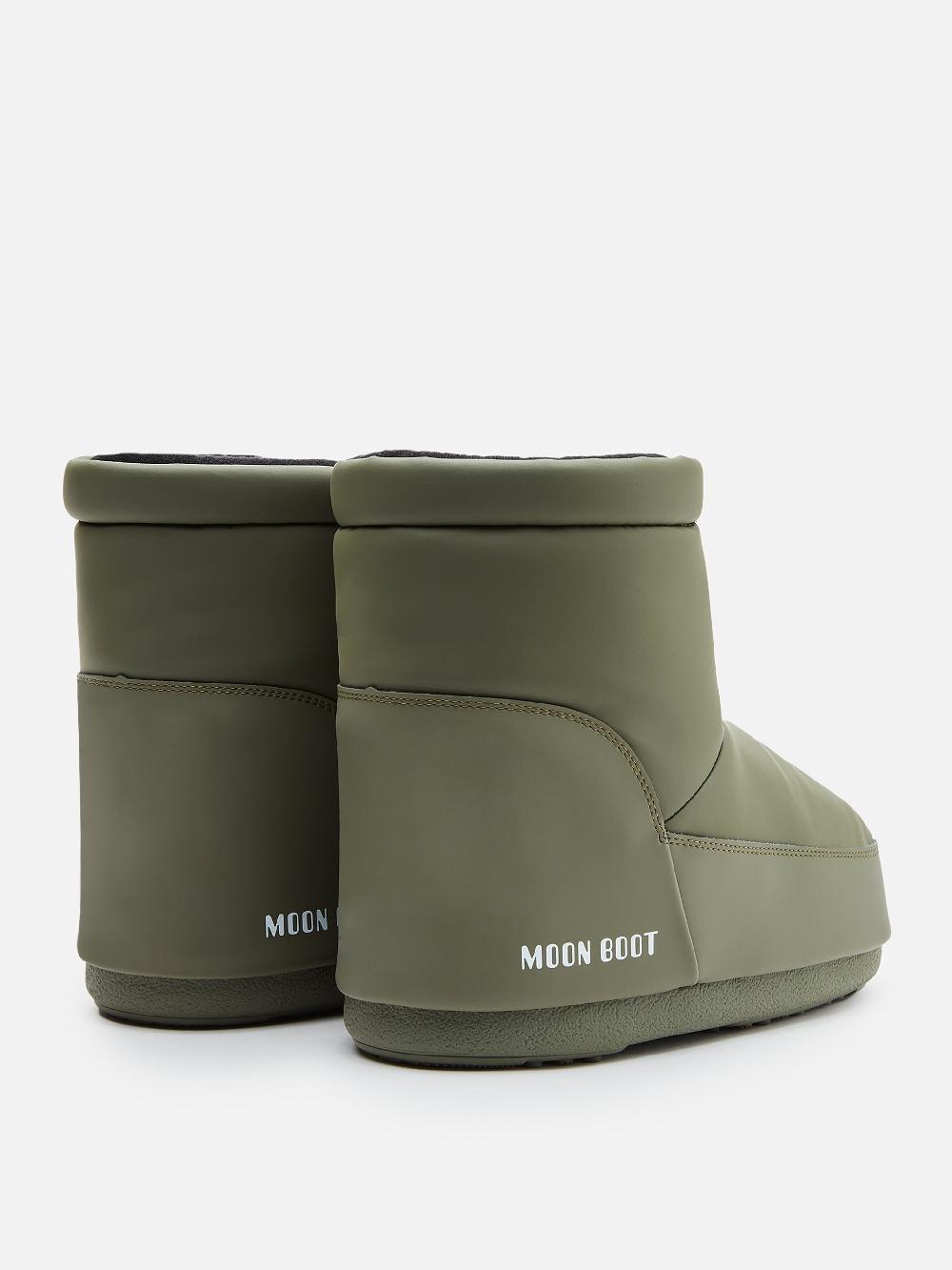 Moon Boot ICON LOW KHAKI IN GOMMA SENZA LACCI Convenienza