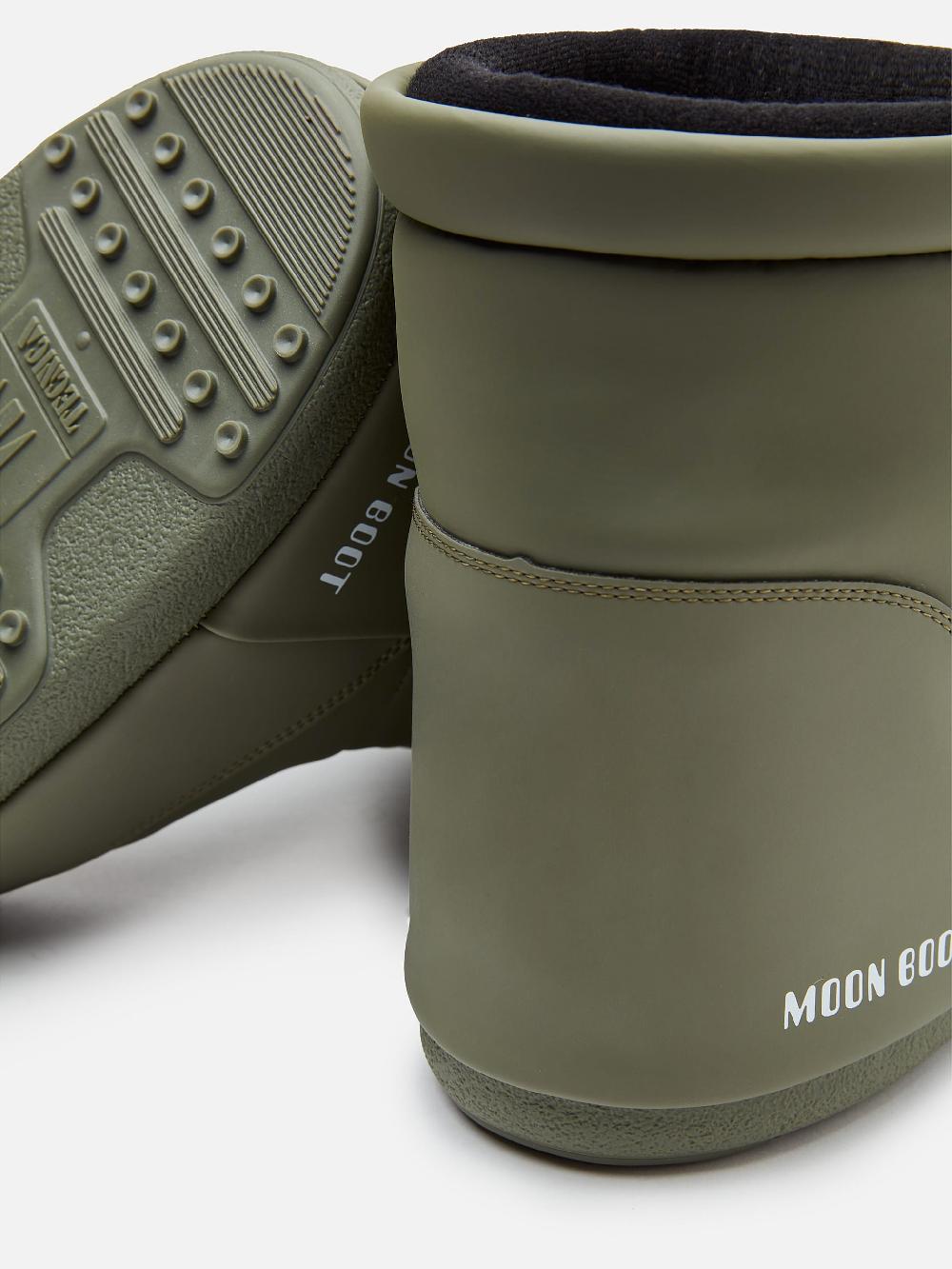 Moon Boot ICON LOW KHAKI IN GOMMA SENZA LACCI Convenienza
