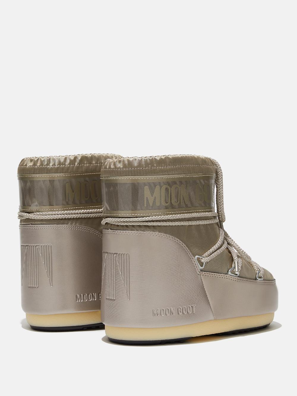 Moon Boot ICON LOW GLANCE PLATINO IN RASO Presa