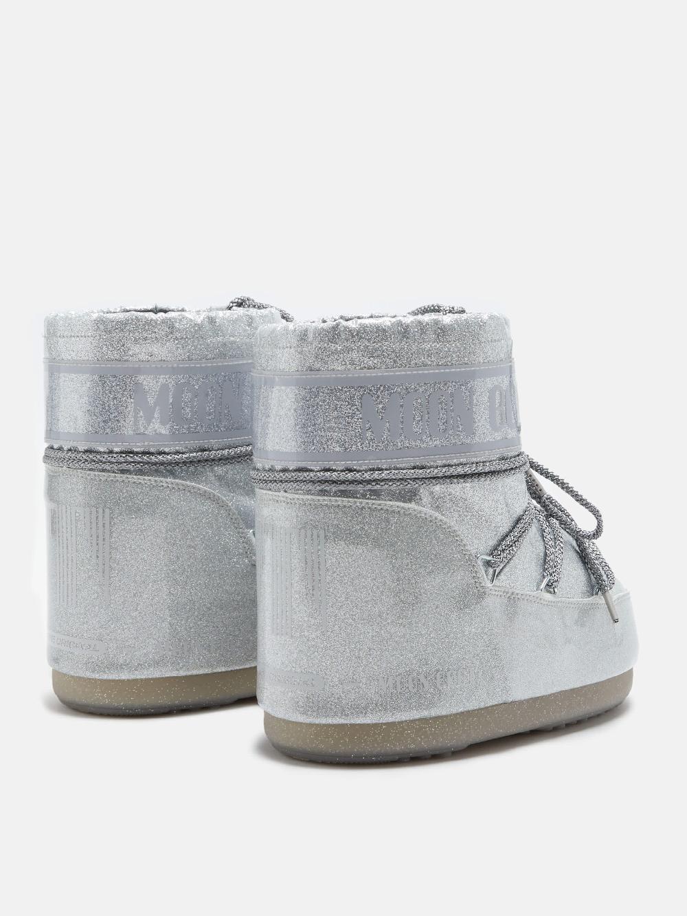 Moon Boot ICON LOW GLITTER ARGENTO Offerta