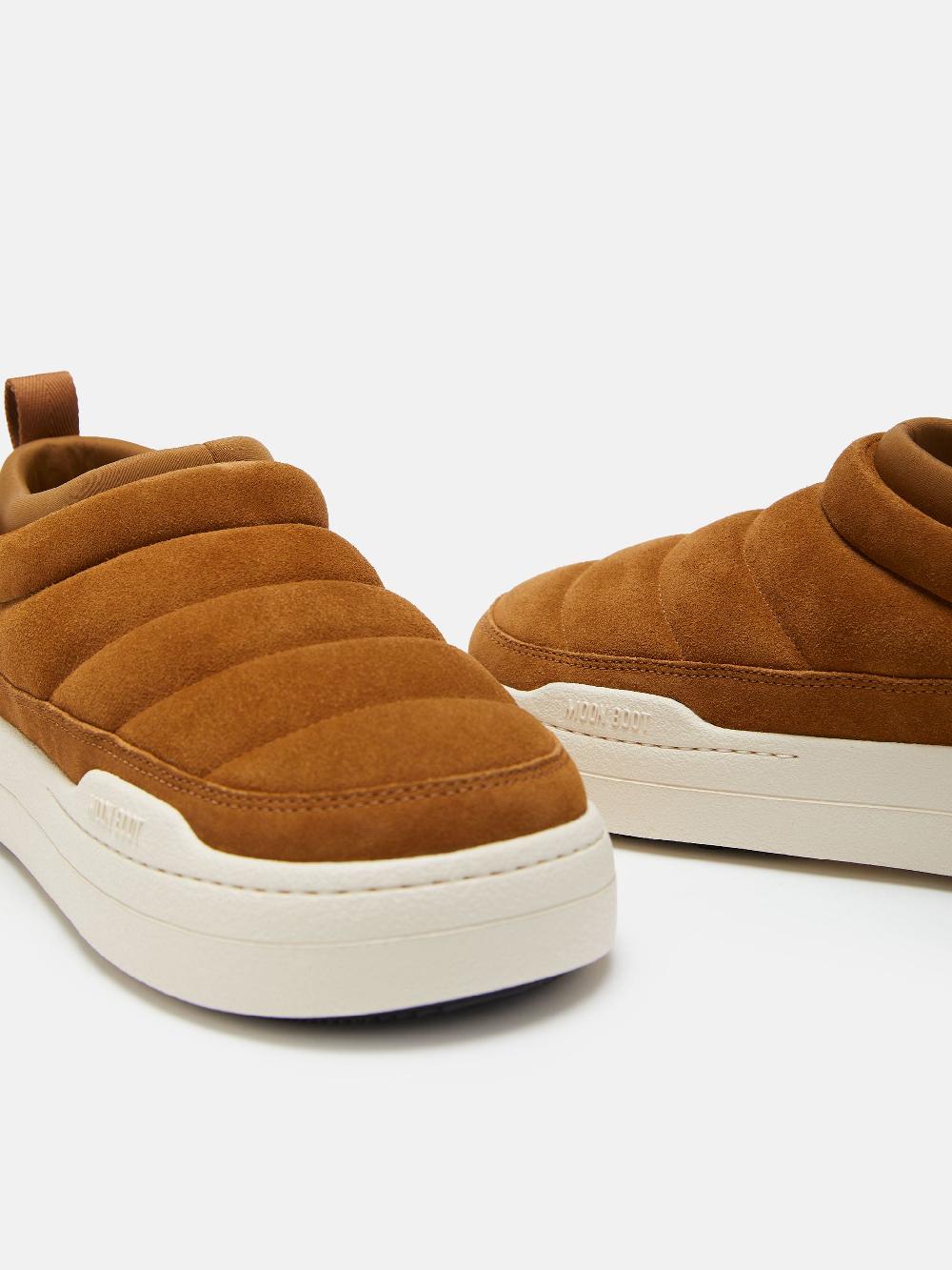 Moon Boot PARK SOFT COGNAC IN PELLE SCAMOSCIATA Vendita Calda