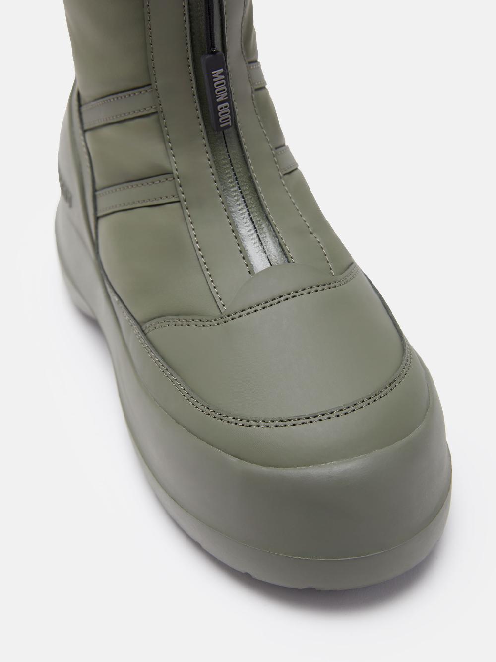 Moon Boot STIVALE LUNA KAKI CON ZIP Saldi Di Fabbrica