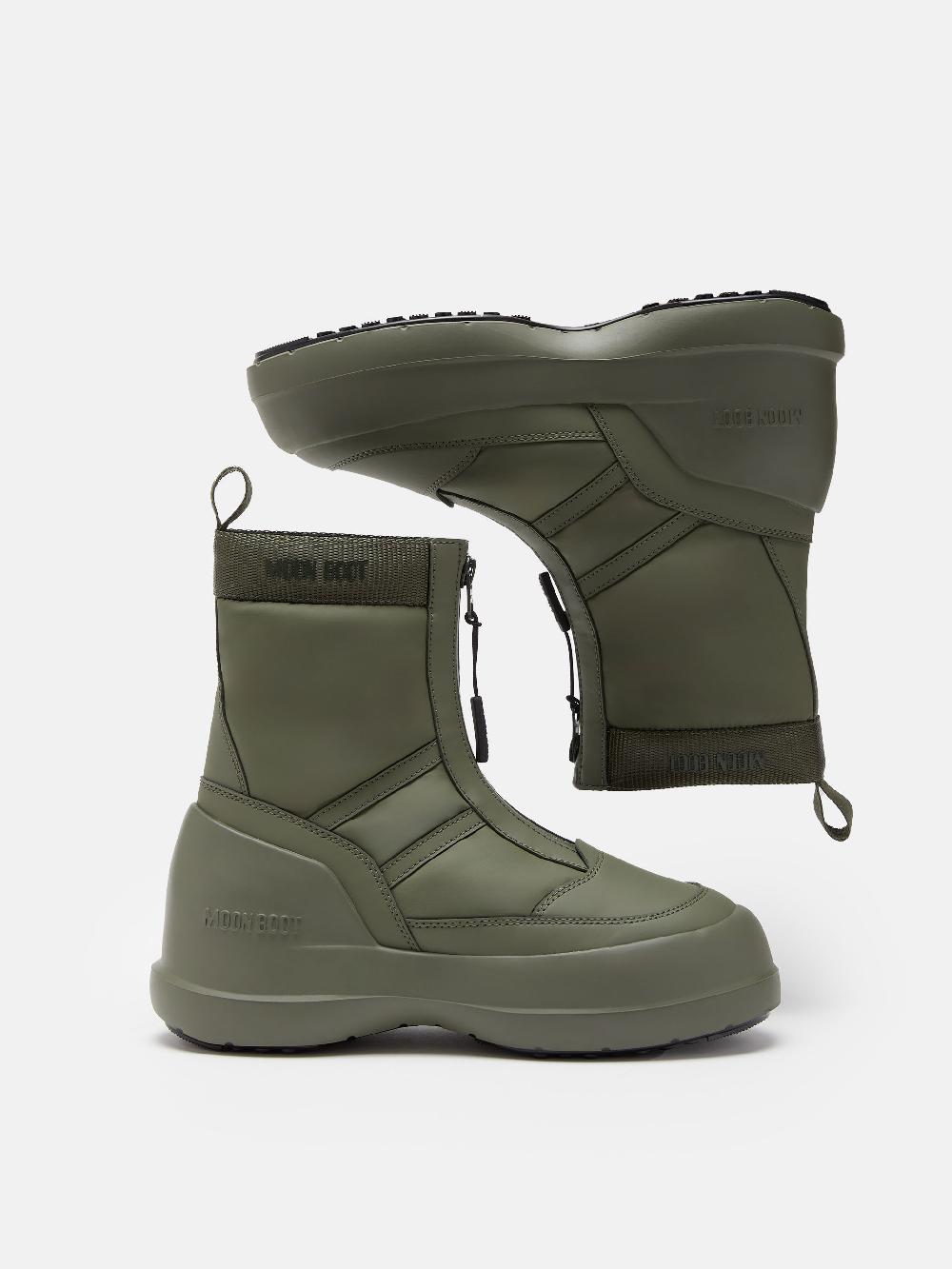 Moon Boot STIVALE LUNA KAKI CON ZIP Saldi Di Fabbrica