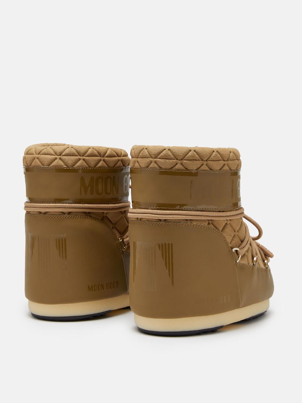 Moon Boot ICON LOW QUILT MARRONE CHIARO Nuova