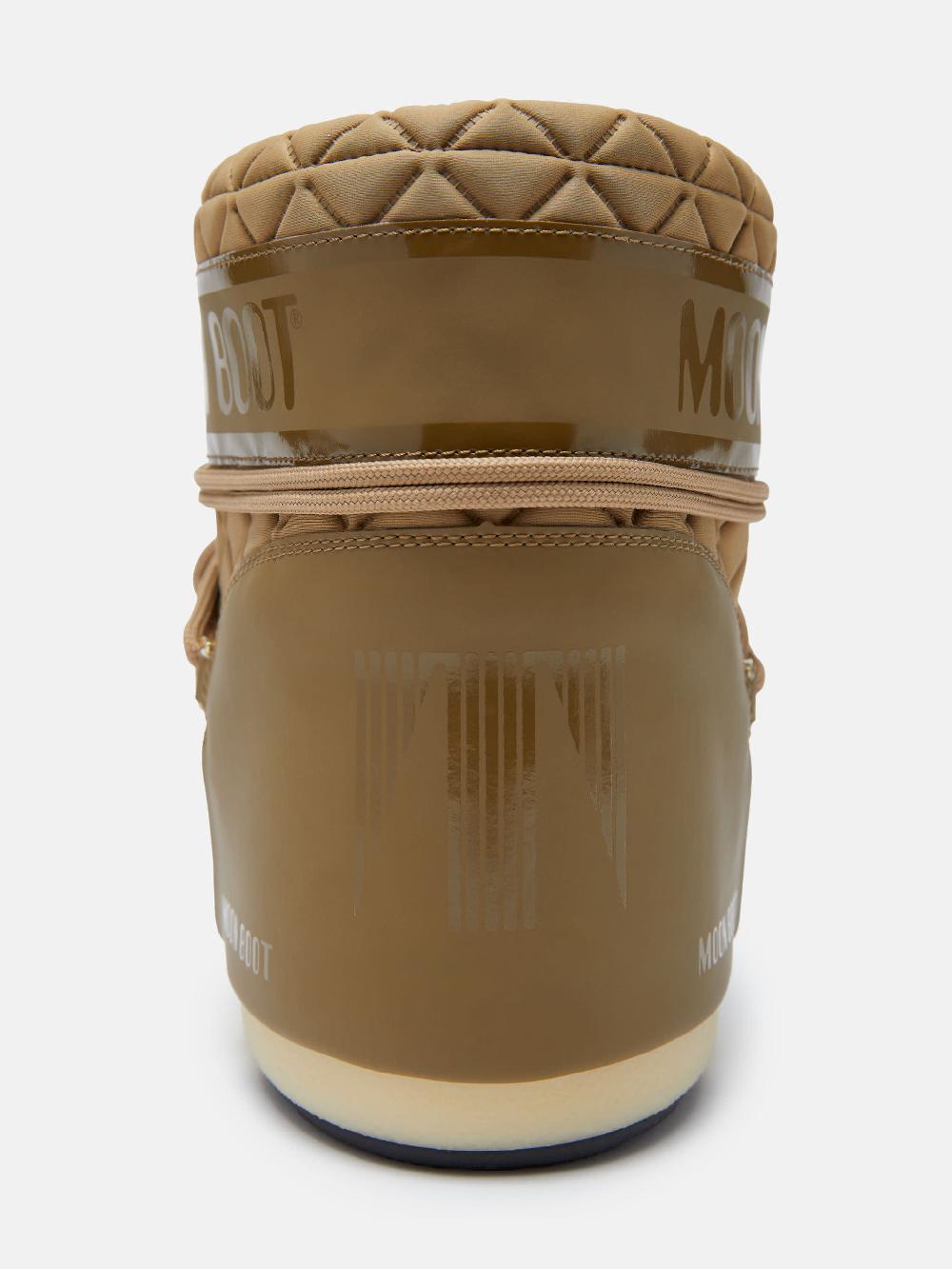 Moon Boot ICON LOW QUILT MARRONE CHIARO Nuova