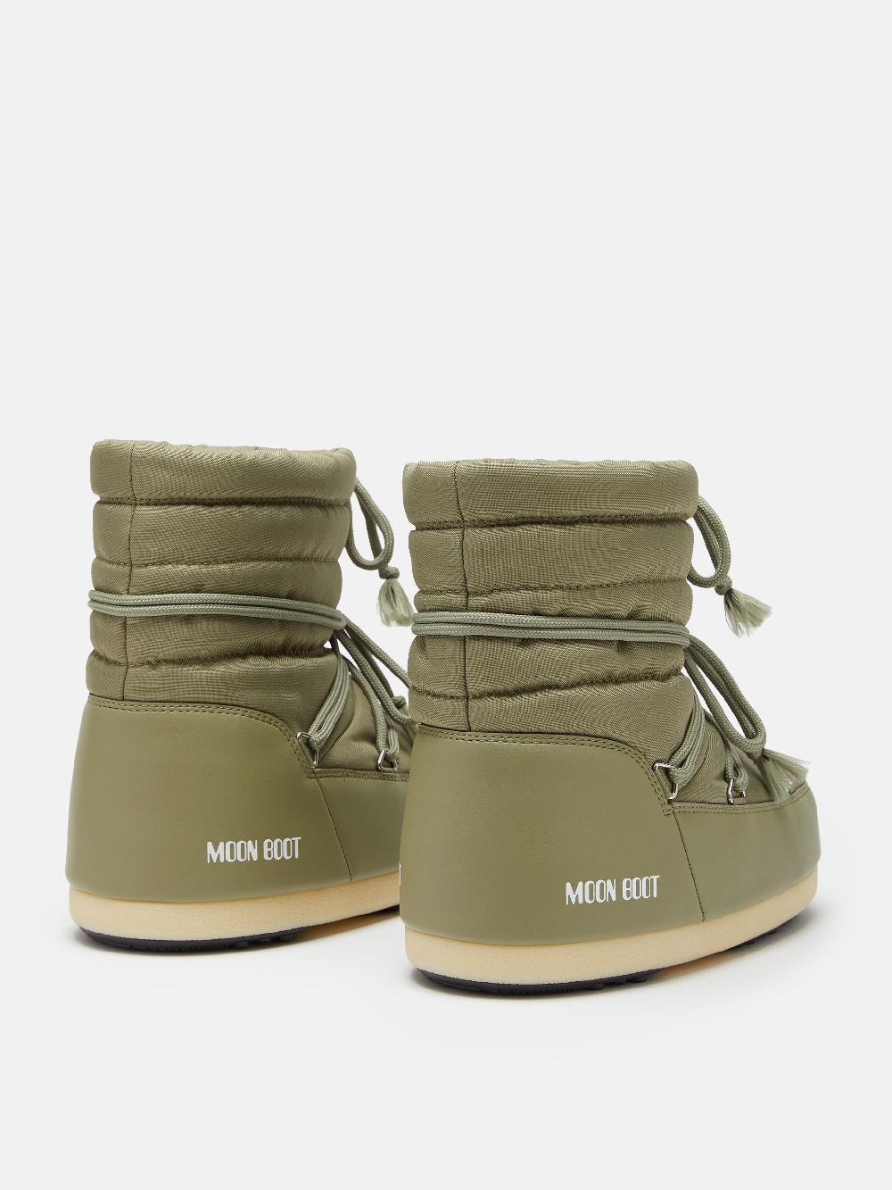 Moon Boot EVX LIGHT LOW NYLON KAKI Nuovo