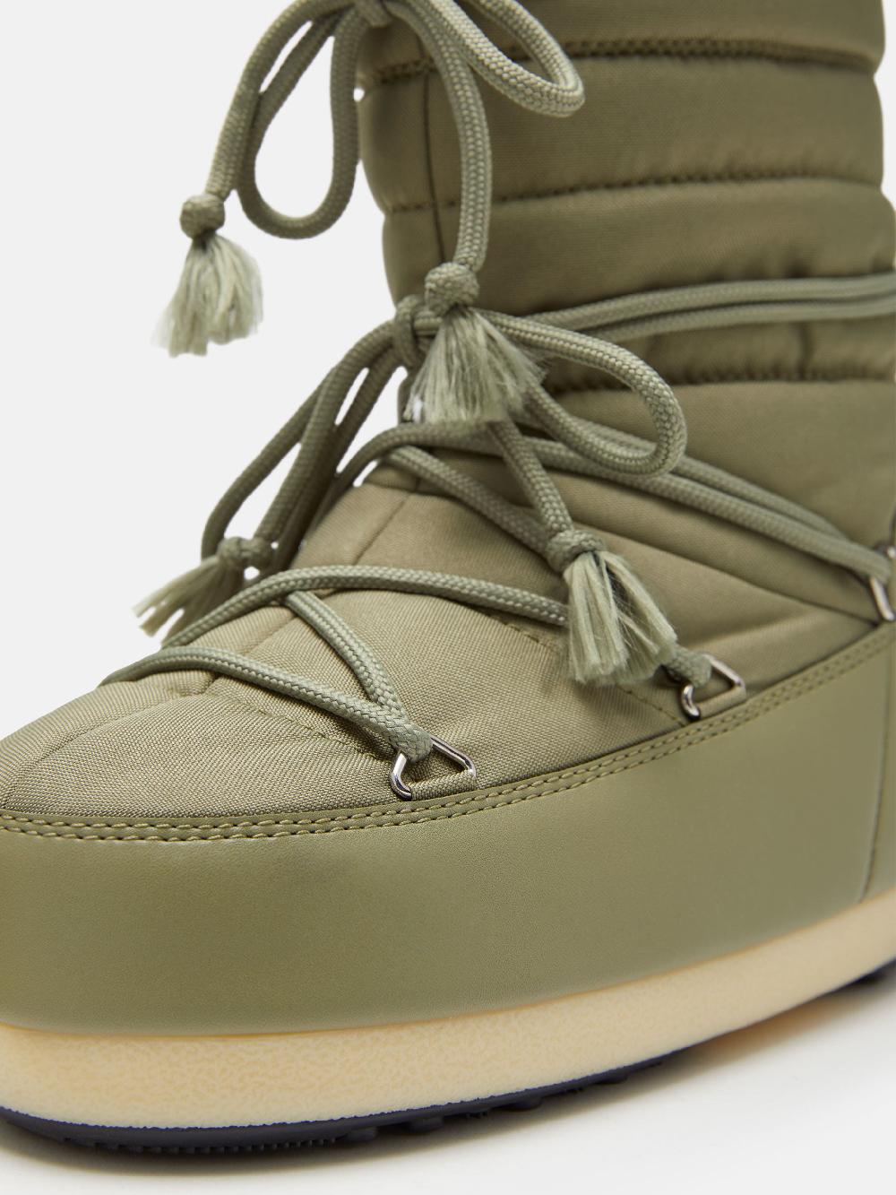 Moon Boot EVX LIGHT LOW NYLON KAKI Nuovo