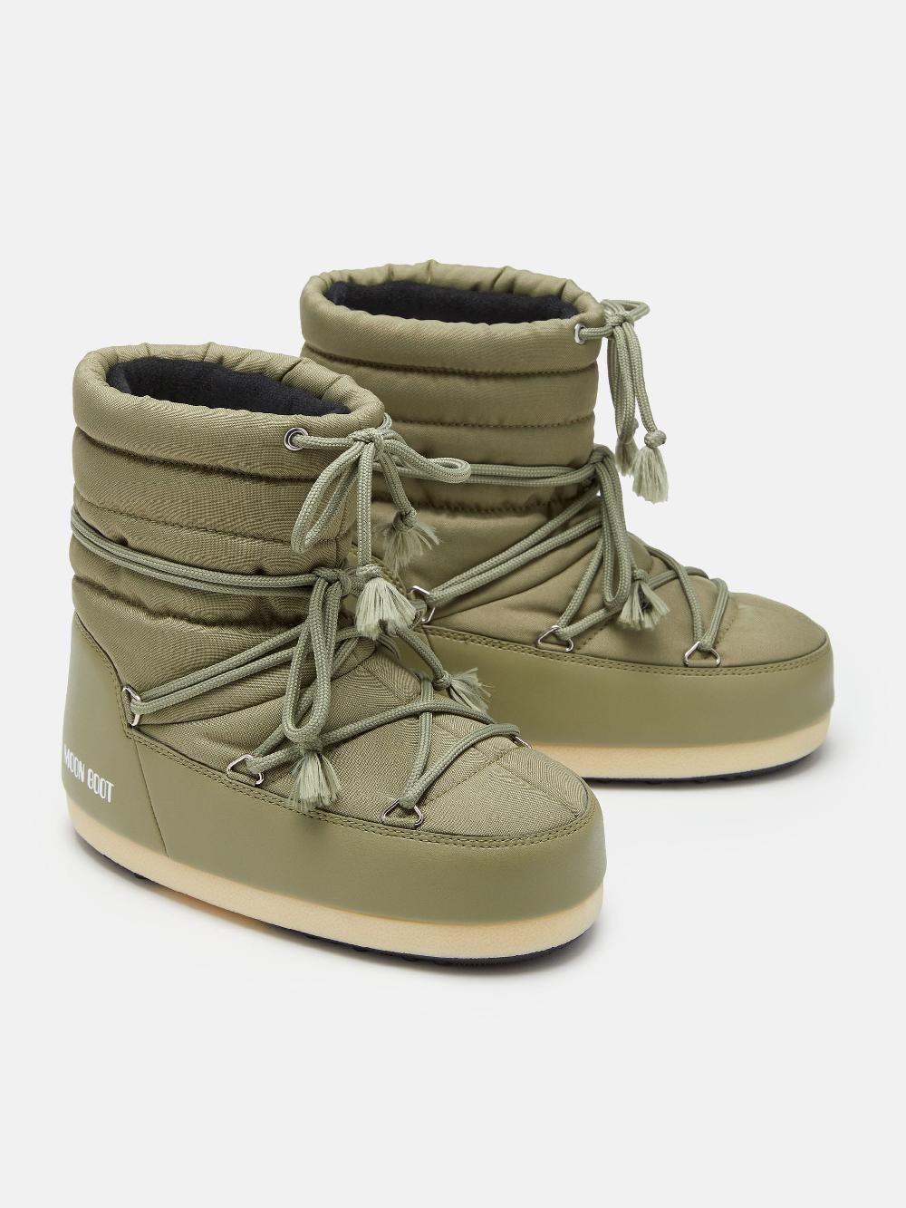 Moon Boot EVX LIGHT LOW NYLON KAKI Nuovo