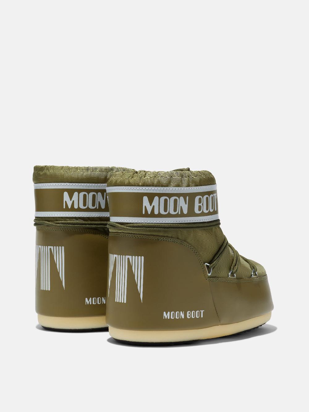 Moon Boot ICON LOW KAKI IN NYLON Spedizione Gratuita