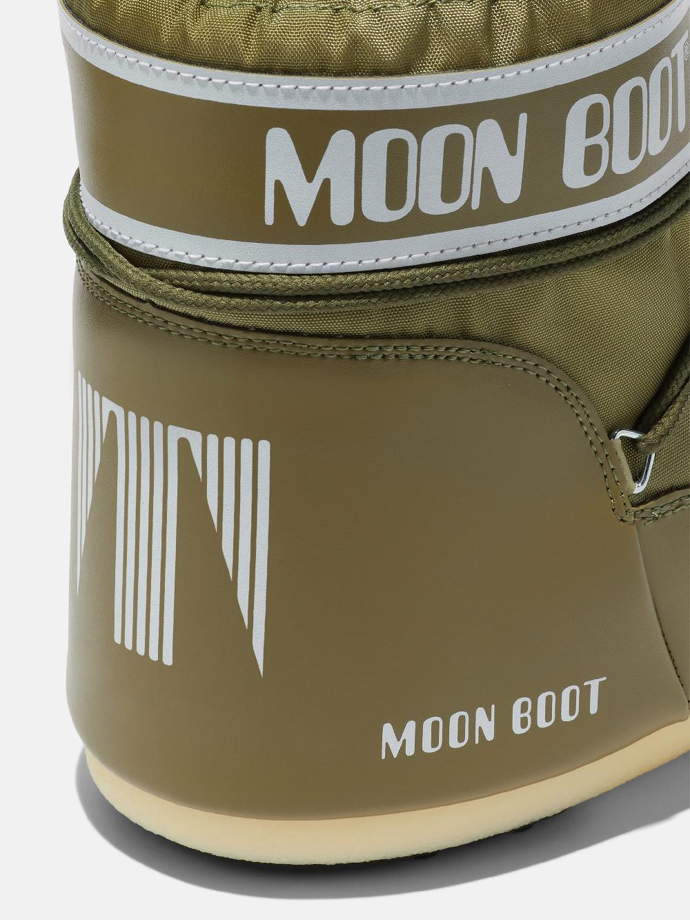 Moon Boot ICON LOW KAKI IN NYLON Spedizione Gratuita