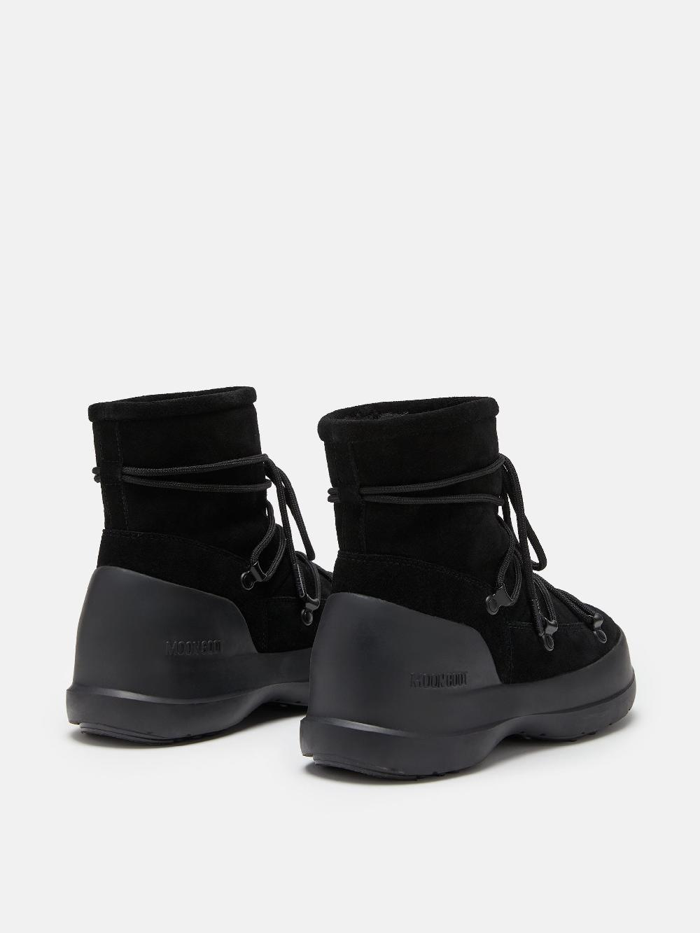 Moon Boot STIVALE LUNA NERO IN PELLE SCAMOSCIATA Soddisfazione Garantita
