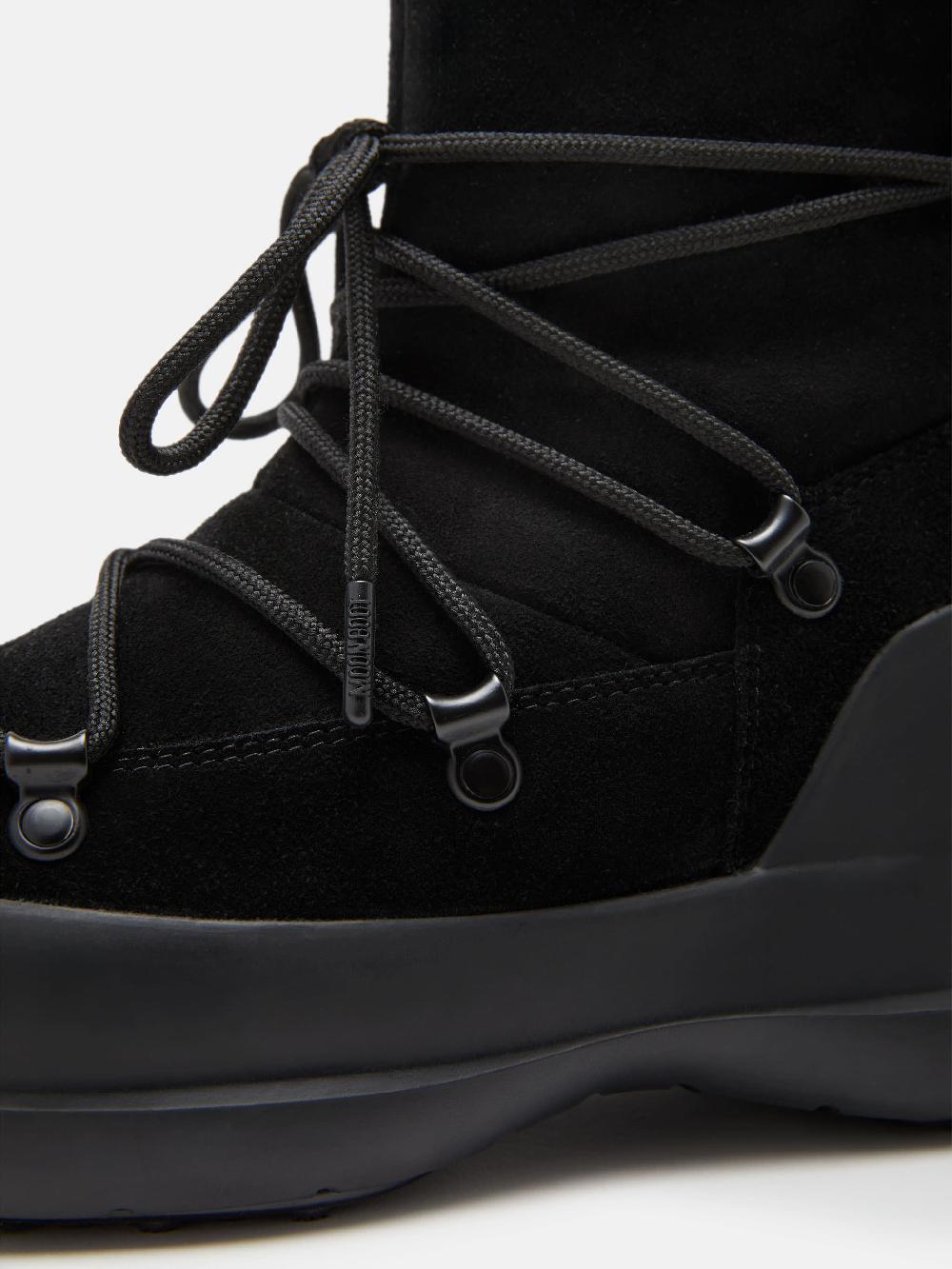 Moon Boot STIVALE LUNA NERO IN PELLE SCAMOSCIATA Soddisfazione Garantita