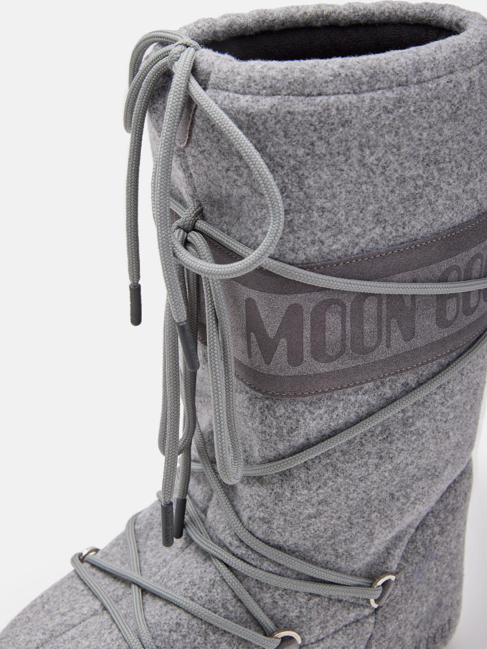 Moon Boot ICON FELT GRIGIO Qualità Garantita