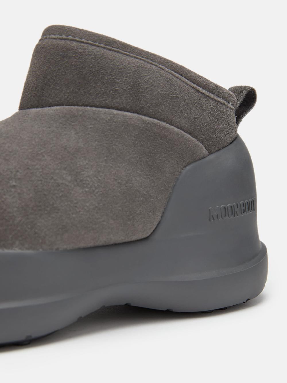 Moon Boot STIVALE LUNA LOW GRIGIO IN PELLE SCAMOSCIATA Presa