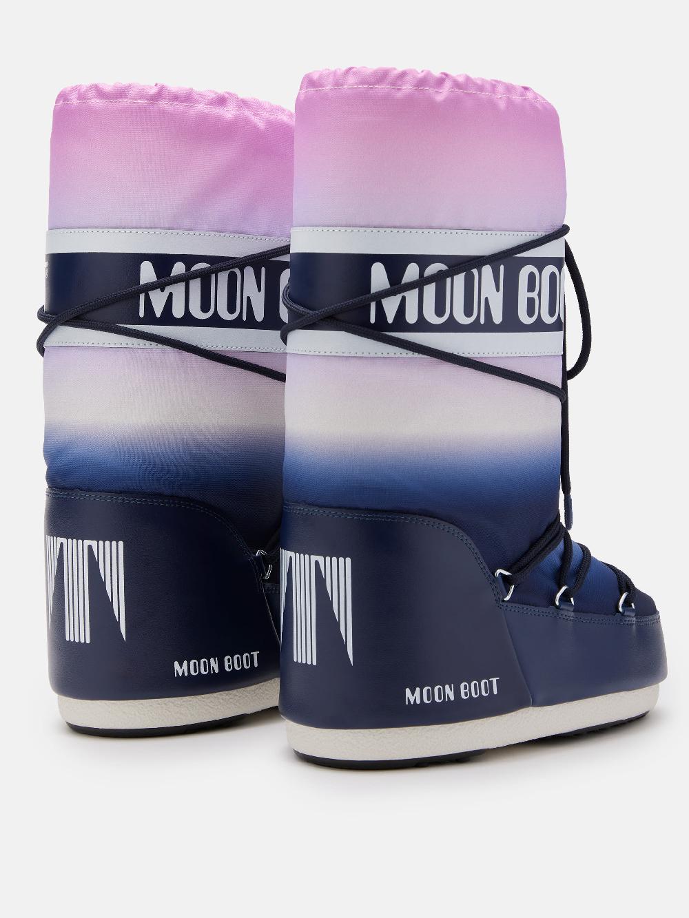 Moon Boot ICON BLU CON STAMPA MOONRISE Sconto