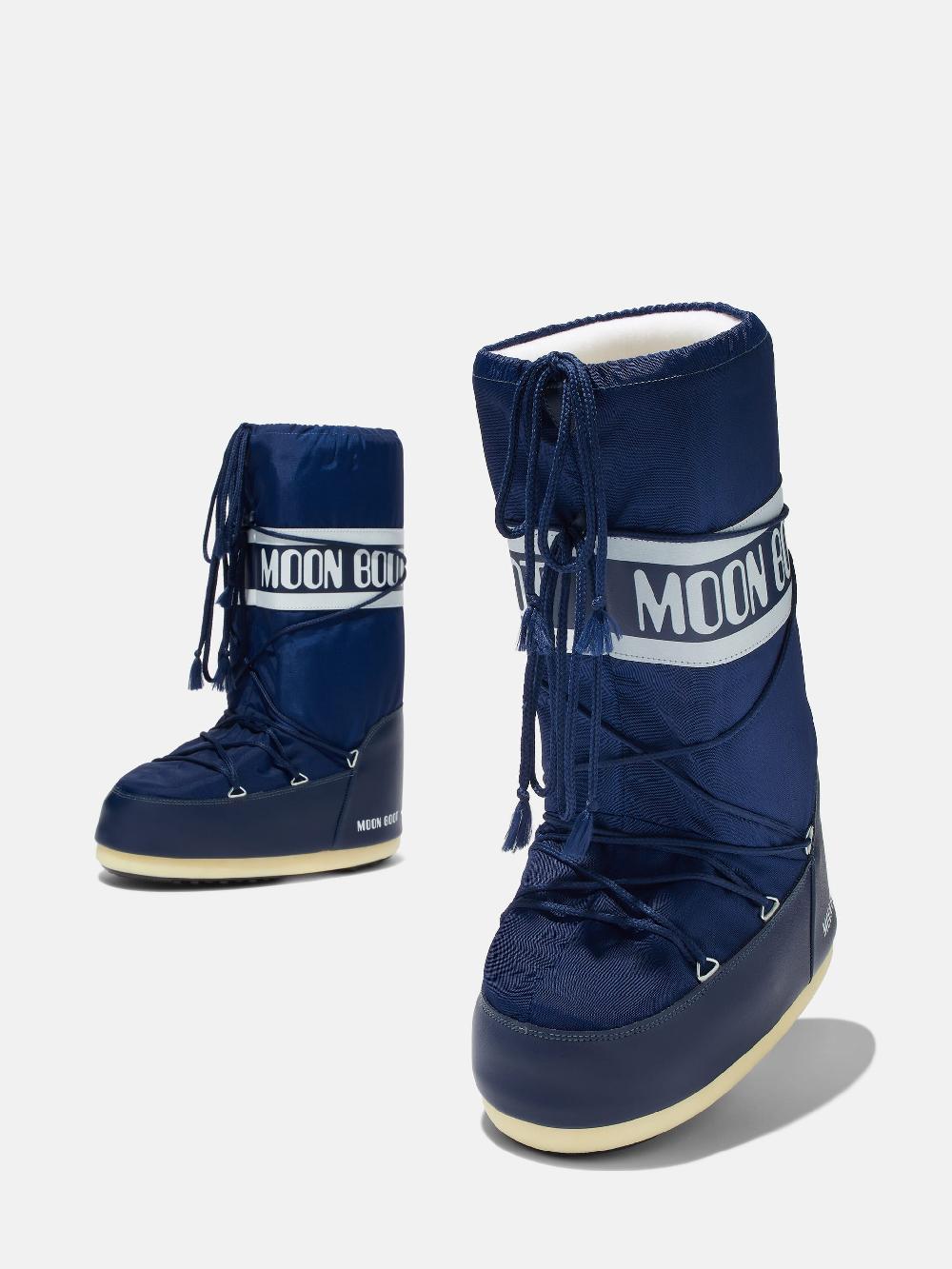Moon Boot ICON BLU NAVY IN NYLON In Vendita