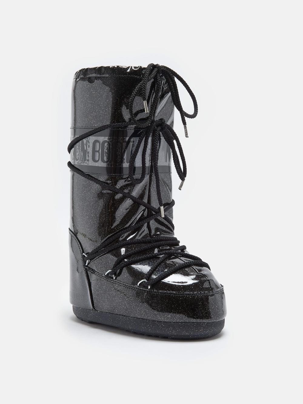 Moon Boot ICON GLITTER NERO Saldi Di Fabbrica