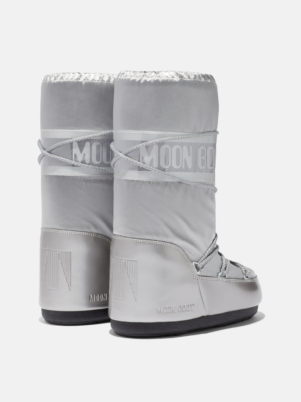 Moon Boot ICON GLANCE ARGENTO IN RASO In Saldo