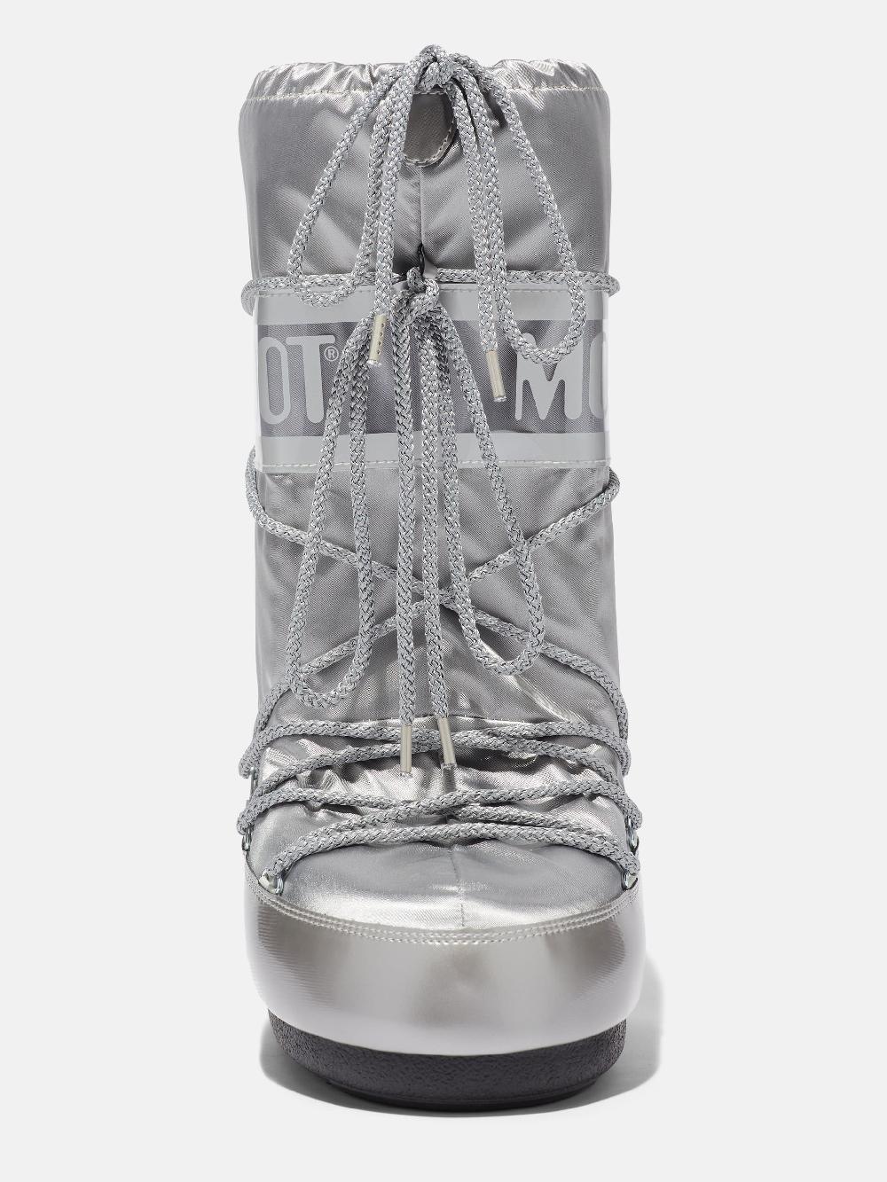 Moon Boot ICON GLANCE ARGENTO IN RASO In Saldo