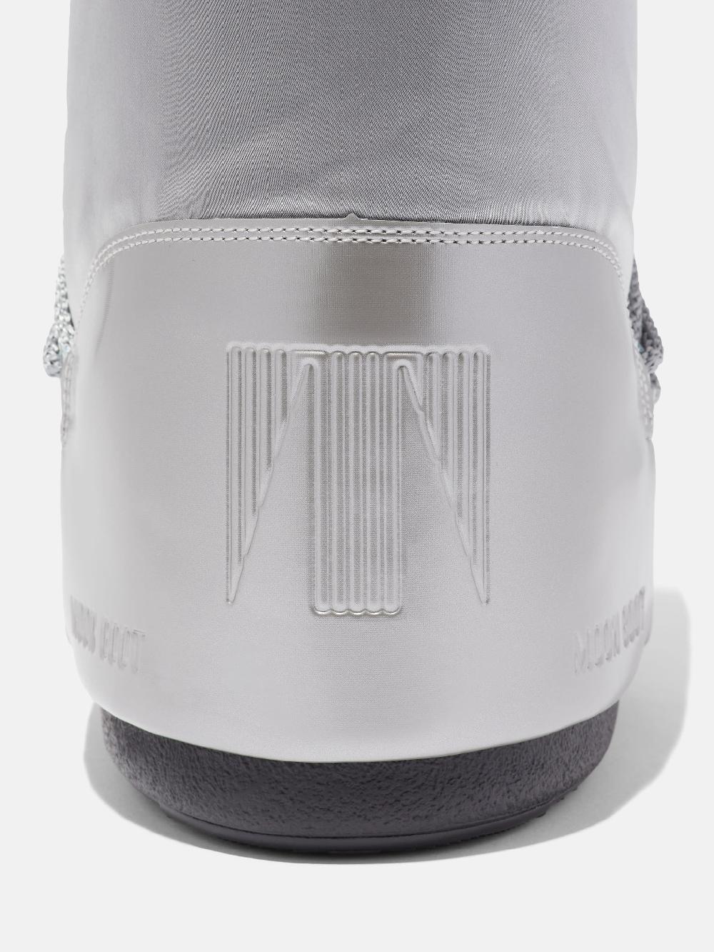 Moon Boot ICON GLANCE ARGENTO IN RASO In Saldo
