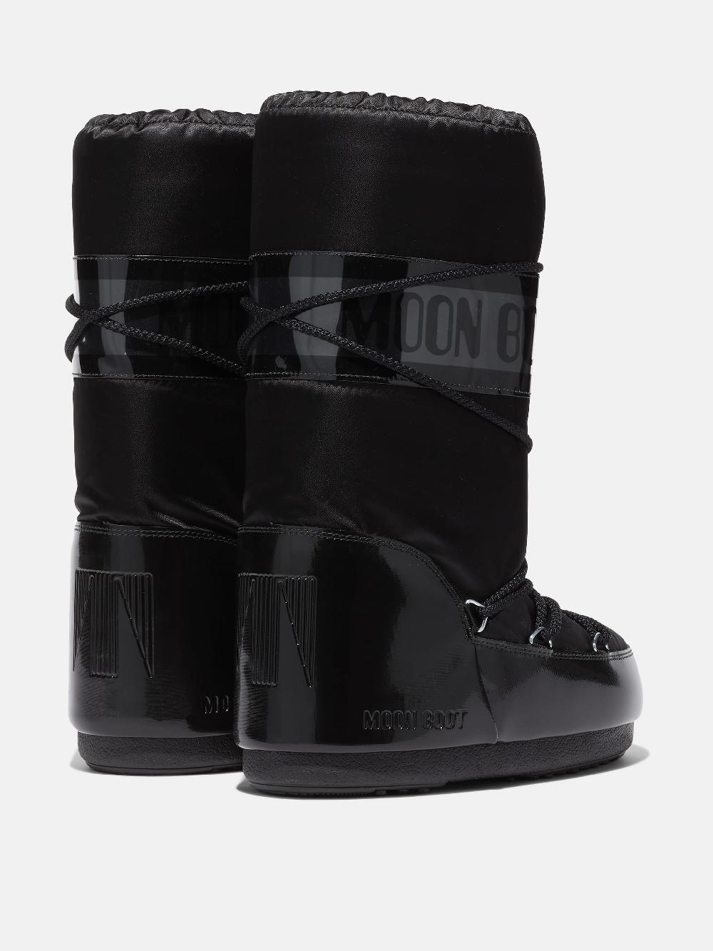Moon Boot ICON GLANCE NERO IN RASO Italy