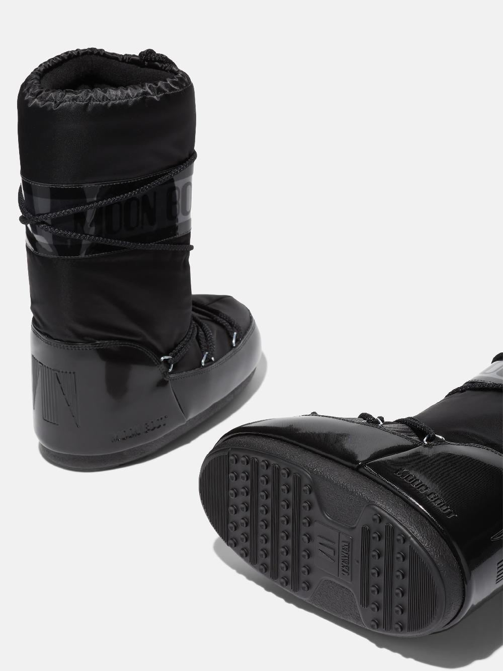 Moon Boot ICON GLANCE NERO IN RASO Italy