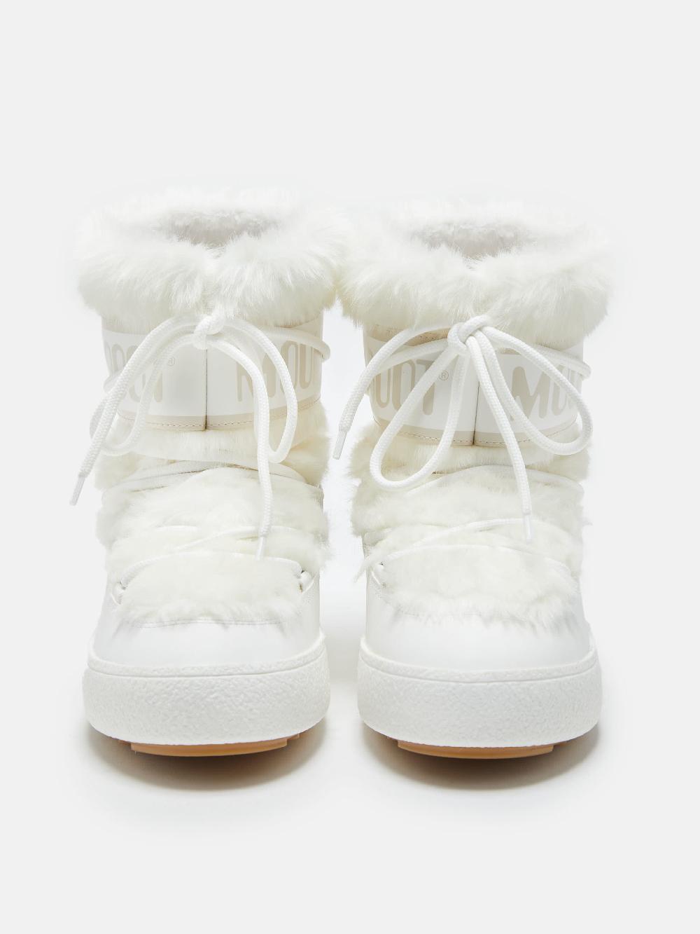Moon Boot LTRACK LOW FAUX FUR BIANCO Qualità