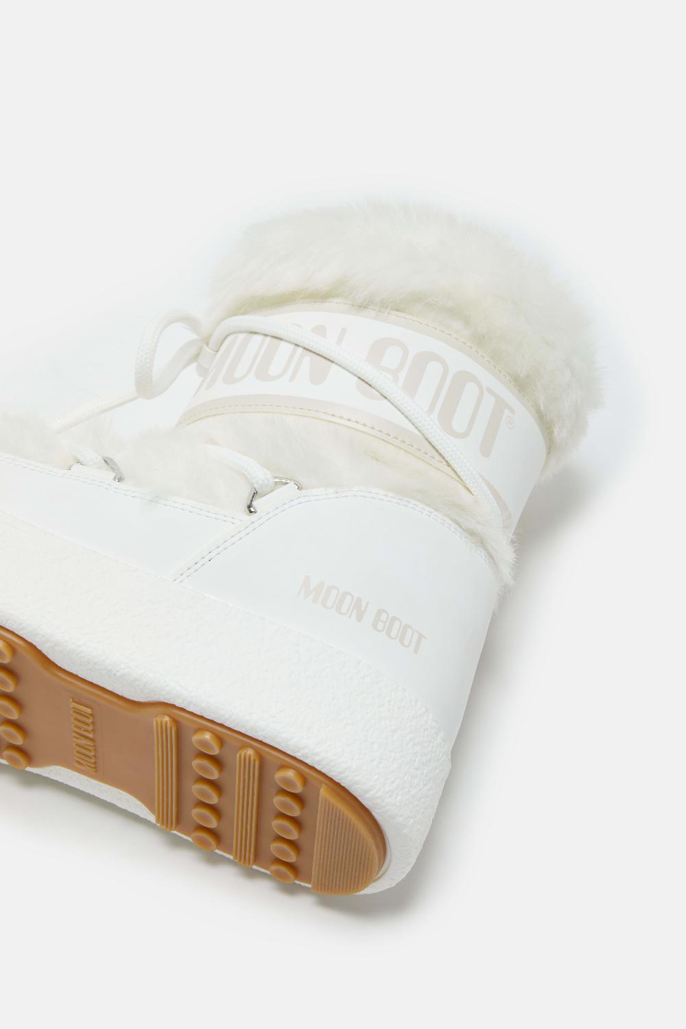 Moon Boot LTRACK LOW FAUX FUR BIANCO Qualità
