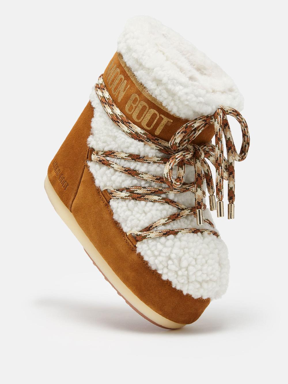 Moon Boot LAB69 ICON LOW NOCCIOLA IN SHEARLING Pezzi Unici