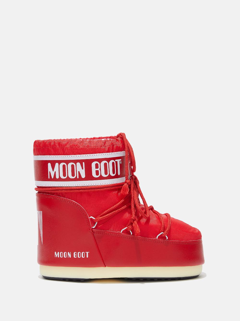 Moon Boot ICON LOW ROSSO IN NYLON Promozione Limitata
