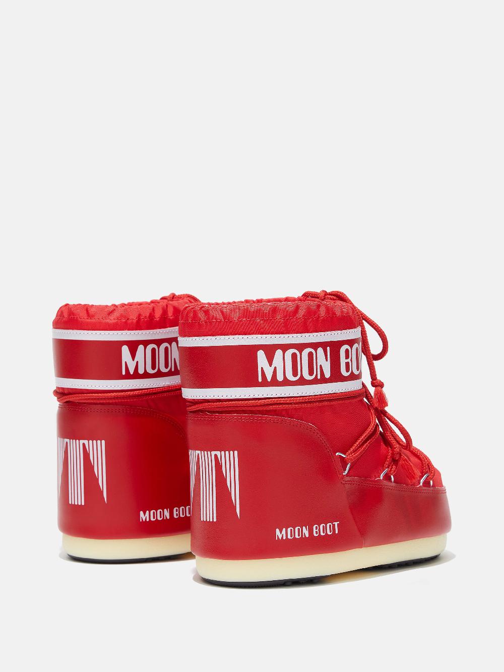 Moon Boot ICON LOW ROSSO IN NYLON Promozione Limitata